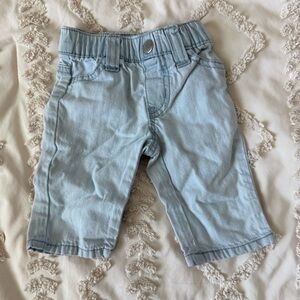 Gymboree Blue Elastic Waist Jeans with Cuffed Legs